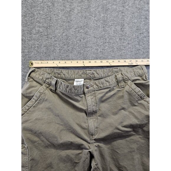 Carhartt Loose Original Fit Pants Mens 40x30 Brown B151 Canvas Carpenter Jean - Picture 8 of 11